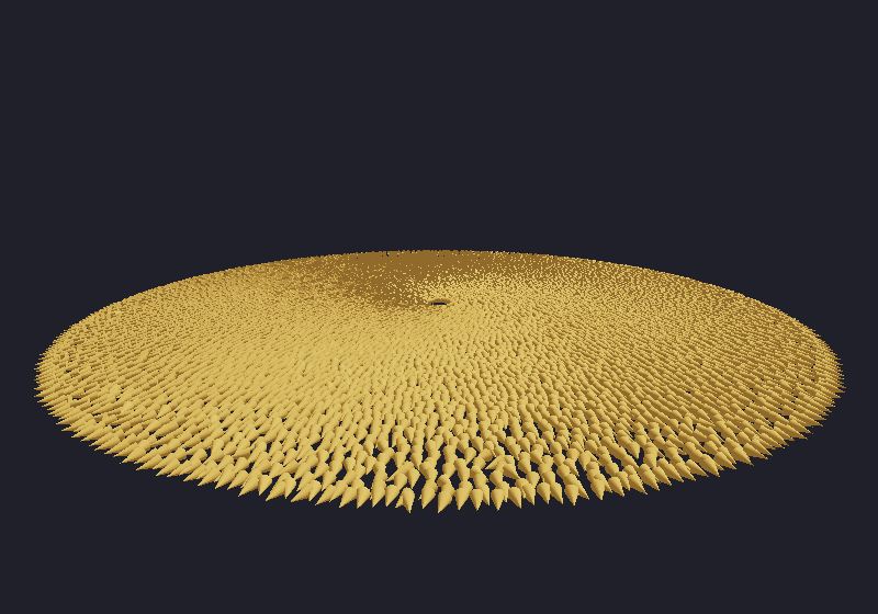 Thousands of agents flocking, simulated on the GPU